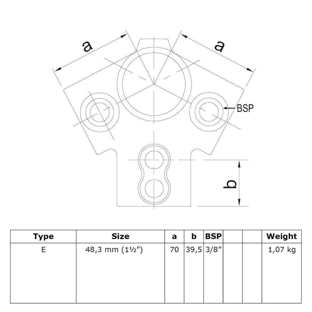 Doos Dakrandtopstuk 27½°-D / 42,4 mm (15 stuks)